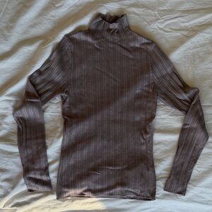 Abercrombie & Fitch Light Purple Ribbed Sweater